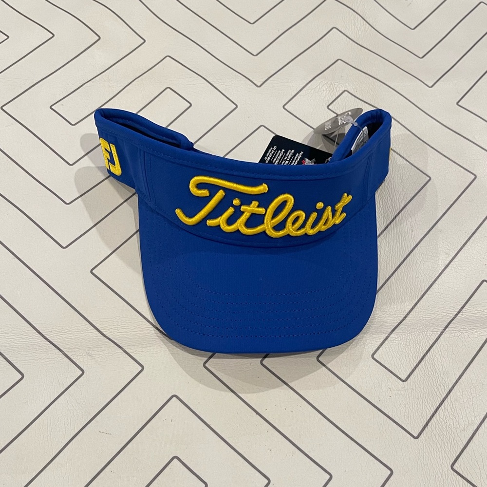 NWT Titleist Blue/Yellow Golf Visor